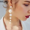 dangle Creative Minimalistic Size Faux Pearl Long Earrings Female Wild Hipster Atmospheric Stud Pear Women039s gifts3925437