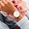 Luxo Rose Gold Mulheres Pulseira Es Top Brand Senhoras Casual Quartzo Assista a Aço Mulher Mulher Relógio de Pulso Montre Femme Relogio