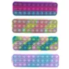 Decompression Toy Factory spot wholesale new pen bag simple pure color silica gel bubble music stationery storage