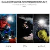 Mini COB LED Headlamp 3 Modes Waterproof Headlight Head Flashlight Torch Lanterna For Outdoor Camping Night Fishing DJ004