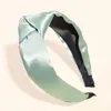 European och USA Fashion Silk Women Headbands Non Slip Vintage Cross Face Tvätt Headband för tjejer