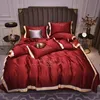 2022 -selling Silk Bedding Sets 4 Pcs Solid Bed Suit Qulit Cover Designer Bedding Supplies 10 Colors 436 V2241c