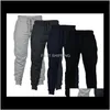 Męskie spodnie Casual Sports Jogger Chinos Skinny Joggers Solid Color Pot Oddychający Elastyczna Talia Moda Mężczyźni Długie Spodnie Odzież LXXWP DFO7A