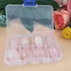 Kit d'équilibrage de guérison de pierres précieuses de cristaux en forme d'œuf avec boîte pour collectionneurs, guérisseurs Reiki en cristal