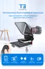 Smartphone/Tablet/DSLR Camera Teleprompter with Remote Control Supports Wide Angle Lens for Speech Live Video