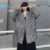 Leopard Damenmantel Vintage Mode Koreanische Lose Einreiher Freizeitjacke Langarm Büromantel Weibliche Mantel Tops 210417