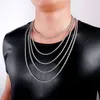 Gold Chains Fashion Stainless Steel Hip Hop Jewelry Rope Chain Mens Necklace