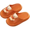 Kapcie dziecięce Letnie Kids Beach Shoes Cartoon Toddler PCV Non-Slip Girl Sandals Soft Flip Flip Flop QQ347 210712