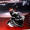 Cluster Rings Steel Soldier Animal For Men Chinese Dragon Stainless Jewelry As Gift