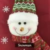 15% 20 cali Anjeuli Skarpetki Christmas Stockings Decor Drzewa Ornament Dekoracje Party Dekoracje Santa Snow Elk Projektowanie Pończochy SK0910