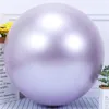 50 adet / takım 10 inç Parlak Dekorasyon Metal Inci Lateks Balonlar Kalın Krom Metalik Renkler Şişme Hava Topları Globos Doğum Günü Partisi