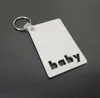 Creative Wooden Key Chain LOVE GRAD DAD MOM SENIOR Simple Bag Pendant Party Gifts 6 Styles DB660