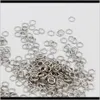 Sewing Notions Tools Apparel Drop Delivery 2021 500Pcs 4Mm 5Mm 6Mm Open Jump Rings Link Loops Diy Jewelry Making Connector Eb96W