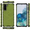 Coque de téléphone pour Samsung Galaxy S24 Ultra S23 Plus A05 A15 A25 A35 A55 A04 A14 A24 A34 A54, nid d'abeille, couverture souple antichoc, transparente, caoutchouc dur, armure en Silicone