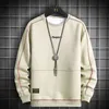 Felpe con cappuccio oversize da uomo Streetwear Hip Hop harajuku Felpe larghe da uomo Top Primavera Autunno Plus Size Pullover con cappuccio da uomo 211217