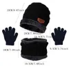 Conjunto de 3 uds de gorro y bufanda suaves para bebé, conjunto de guantes y pompón grande de dibujos animados para recién nacido, guantes cálidos para exteriores para niños, pañuelo para el cuello, 3 uds., novedad de 2021