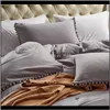 Comforter Bed Queen King Nordic Duvet Bedclothes Quilt Pillow Case Home Decoration Textile Trln1 Sets Kzog0