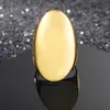 Fashion Gold Large Rings for Women Party Jewelry Big Oval Cocktail Ring 316L Stainless Steel Anillos Mujer 2106234366269