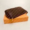 Mini Pochette Accessoires M51980 Женский дизайнер Мода Сцепления Вечерняя Мини Сумочка Сумка Маленькая Роскошная Сумка для плеча Телефон Кошелек Холст