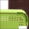 Korgar hushålle organisation trädgård väv hem hushålls mtifunction lagring korg skrivbord container arrangör (grön) dropp leverans 202