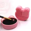 Makeup Brush Cleaner Silicone Washing Sponge and Mat Cosmetic brushes Clean Scrubber Foundation Cleaning Pad Make up Tool pink