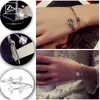 Trendy Schlange Punk Birne Form Silber Einstellbare Offene Armbänder Für Frauen Jahrestag Geschenk Schmuck Großhandel