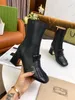 Svart Vit Kvinna Guld Material Tassel Martin Stövlar Femal Chunky Heel Side Zipper Ankel Boots