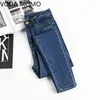 Jeans kvinnliga denim byxor svart färg kvinna jeans kvinna donna stretch bottnar mager byxor för kvinnor byxor plus storlek 211112