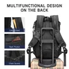 Grande Ozuko Multifunction Men Capacidade de mochila impermeável S 15.6 \