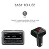 Car Kit Handsfree Wireless Bluetooth FM-sändare LCD MP3-spelare USB-laddare 2.1a Tillbehör