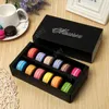 Macaron Box Holds 12 Cavity 20*11*5cm Food Packaging Gifts Paper Party Boxes For Bakery Cupcake Snack Candy Biscuit Muffin Box DAT336
