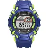 Relógios de pulso SMAEL Outdoor Sports Watches Men com Dial Big Dial LED Digital Chronógrafo Pu Strap Relógios à prova d'água Zegarek