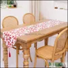 Table Runner Cloths Home Textiles & Garden Family Dinner Thanksgiving Christmas Holiday Party Farmhouse Kitchen Decoration Xbjk2110 Drop Del