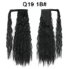 22Inch 100G Queues de Cheval Synthétiques Wrap On Clip Extensions de Cheveux Pièces Fibre Haute Température