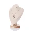 Velvet Jewelry Easel Necklace Chain Display Bust Stand Tower Rack for Home Bedroom271T