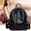 Brand Designer Casual Ladies Backpack School Bags High Quality Travel Shoulder Bag Pu Leather Women Backpacks Daypack Bagpack Q0528