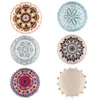 Caisse d'oreiller et ethnique marocie rond Hippie Floor Bohemian multicolor Mandala Floral broderie Pouf Cushion Cover7609675