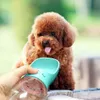 携帯用ペットウォーターボトルディスペンサー犬旅行飲料のトレイボウル350mlの子犬の屋外歩行物品