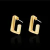 10Pair Metal Square Design Stud Earrings Compact Fashion Trends Earrings For Women Party Jewelry Gift