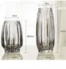 Nordic Thicken Transparent Black Glas Woonkamer Vazen Home Decor Gedroogde bloemfles Bar Decoratie