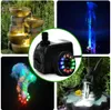 Aquarium submersible de fontaine de pompe à eau de LED pour le décor extérieur d'étang de jardin de réservoir de poissons avec 12 lumières 210713