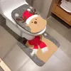 Christmas Decoration Supplies Toilet Toiletzitting Covers Creative Layout Dress Up Two Sets