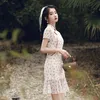 Cheongsam qipao kinesisk traditionell spets kvinnlig klänning förbättrad retro blommig cheongsams bröllopsfest klänningar sommar 2022 flickor etnisk kläd