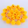 Baby Bath Water Duck Mini Floating Yellow Rubber Ducks With Sound Children Dusch Swimming Spela leksak 688 x2