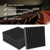 1224Pcs 30x30x5cm Acoustic Foam Panels Studio Wedge Tiles Soundproof Wall Pad Decor Room Sound Insulation Absorbing Treatment Wal5000471