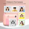 Digitalkameror Kids Instant Print Camera SLR CAM1080P 12MP Termiska PO Toys Video Barn Birthday Presentital Lore22