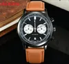 factory Mens Classic Full Functional Quartz Watch Stainless Steel Leather Gift Essential Wristwatch Waterproof President Lumious W3089