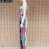 Dames Jumpsuit Overalls Backless Mouwloze Sling Print Sexy Rompertjes Slanke Mode Casual Bodysuit 210515