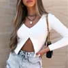 Dzianiny Slim Bregbed Sweter Cardigans Kobiety Vintage Cropped White Cardigan Casual Jesień Winter Tops Kobieta Jumper 210427