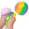 Fidget – jouet de décompression, balle arc-en-ciel, pour enfants et adultes, soulagement de l'anxiété et du Stress, jouets à presser doux, vente en gros